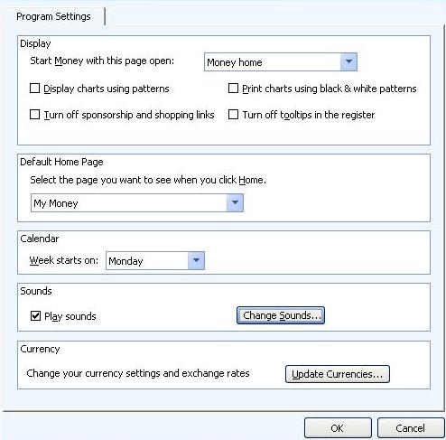 how to increase the font in ms money plus sunset windows 10