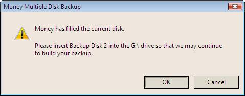 Money has filled the current disk
