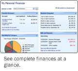 See complete finances at a glance